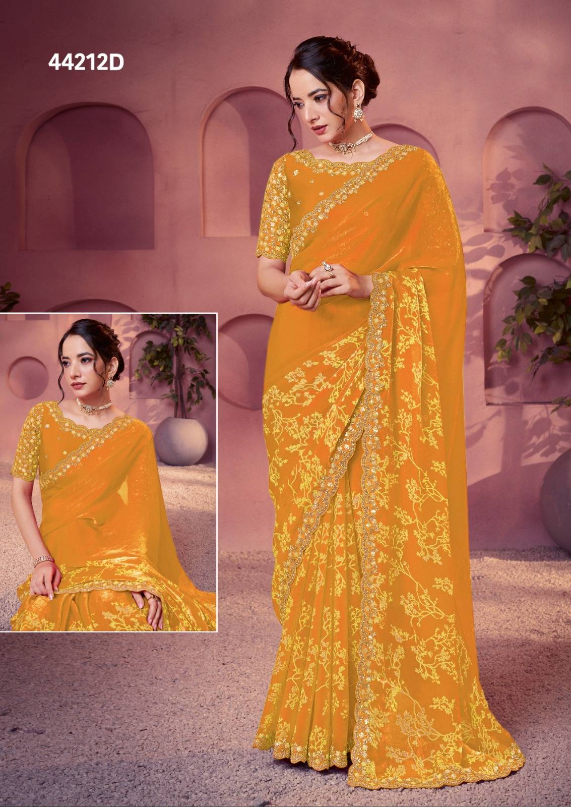 NORITA 44200 LEHR by MAHOTSAV 44205 to 44213 series Indian Traditional Wear Silk sarees At Wholesale Price